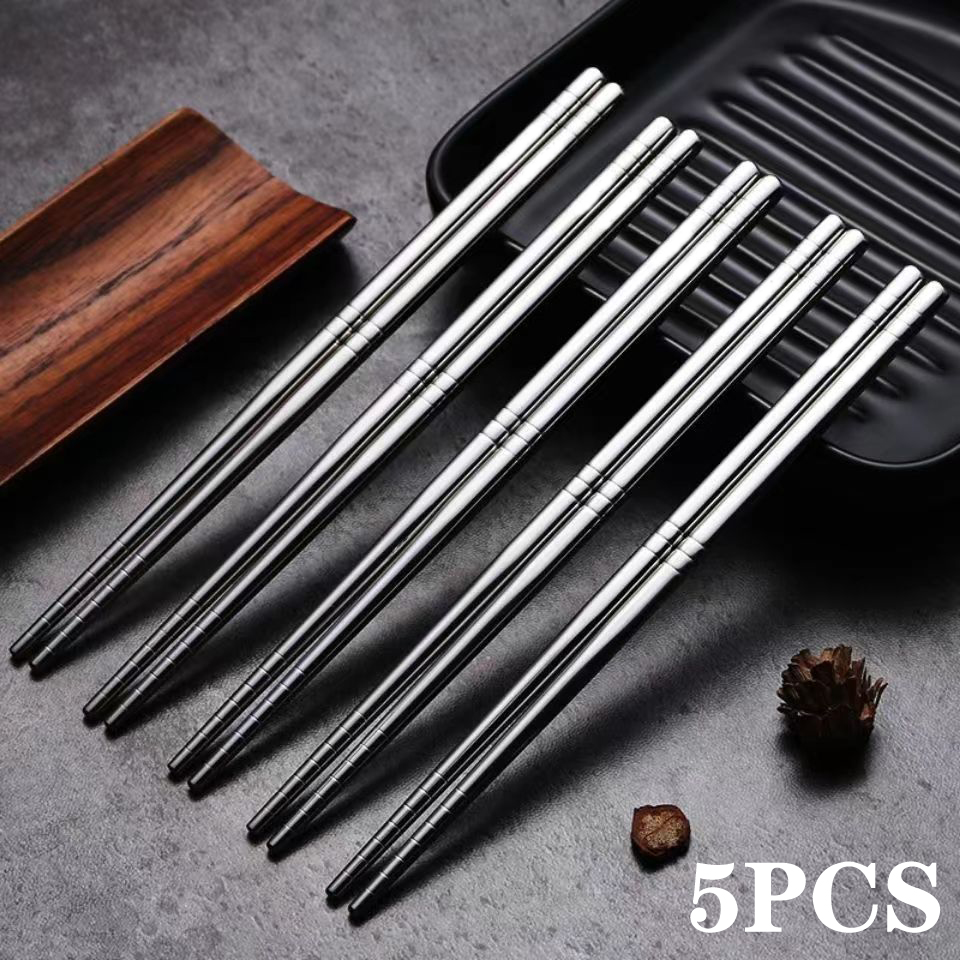 Bamboo Cutlery - 2-5 par pałeczek 304 ze stali