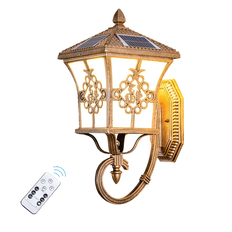 Solar Garden Light - Zewnętrzne oświetlenie solarne w europejskim stylu,
