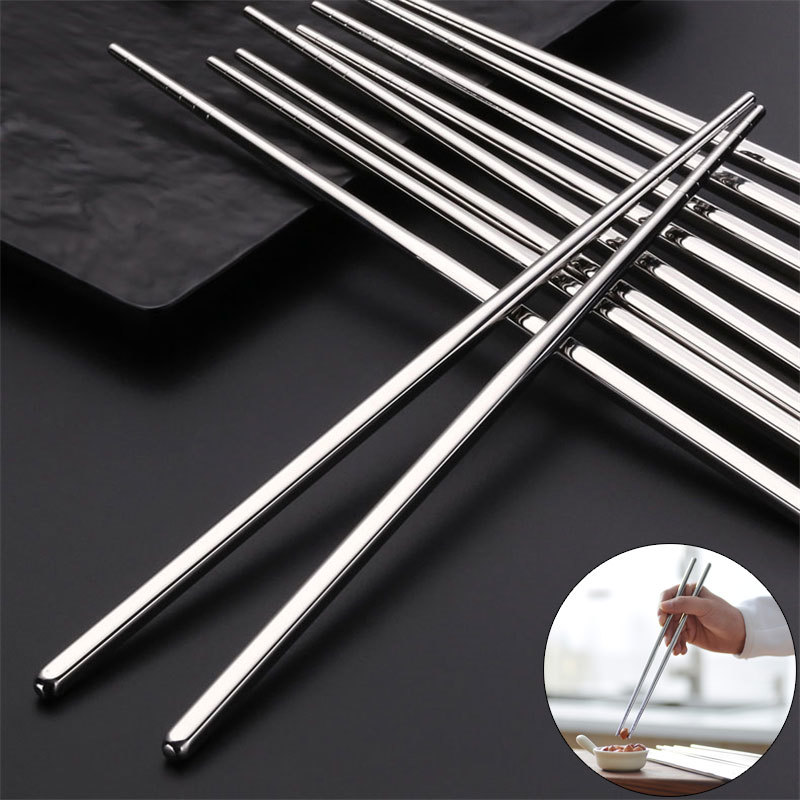 2-5 par pałeczek 304 ze stali  – Bamboo Cutlery recenzja i cena