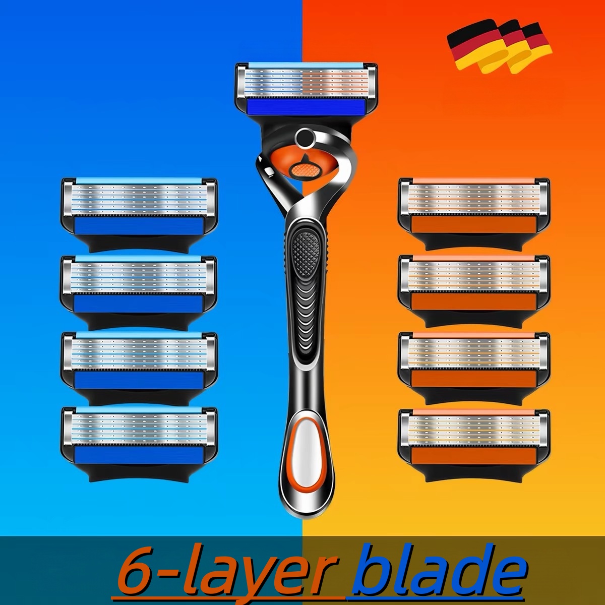 Męskie, 6-warstwowe, wymienne  – Safety Razor Handle recenzja i cena
