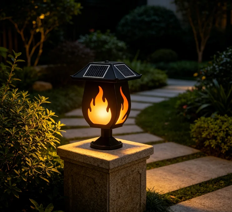 Solarny kolumnowy reflektor z  – Solar Garden Light recenzja i cena