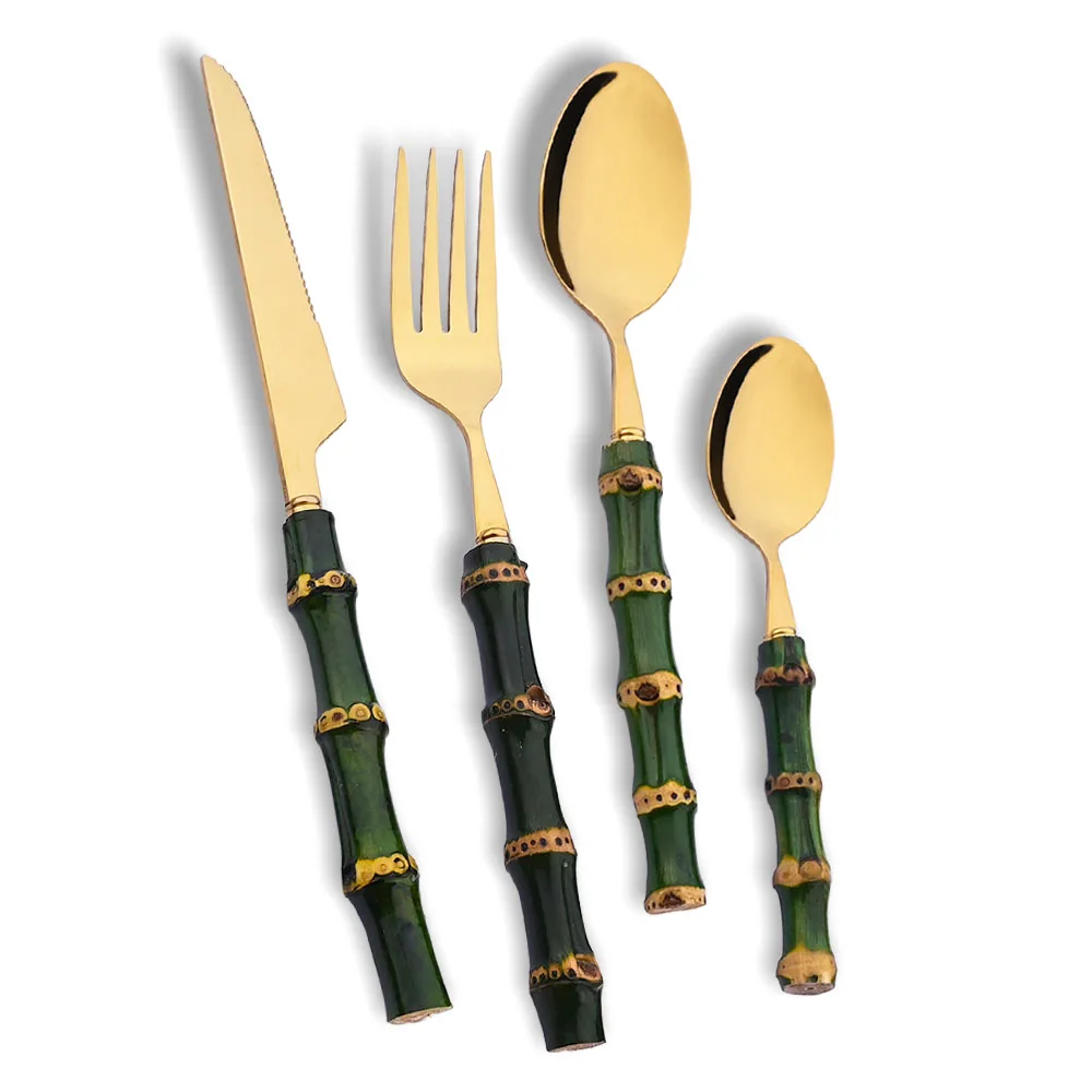 4-częściowy zestaw sztućców z  – Bamboo Cutlery recenzja i cena