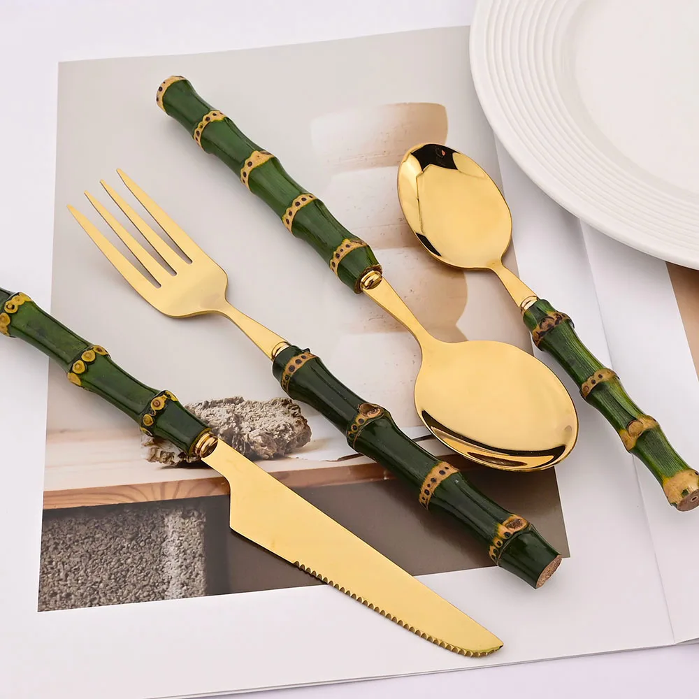 4-częściowy zestaw sztućców z  – Bamboo Cutlery recenzja i cena