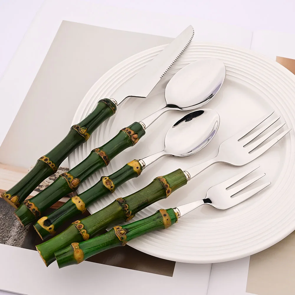 4-częściowy zestaw sztućców z  – Bamboo Cutlery recenzja i cena